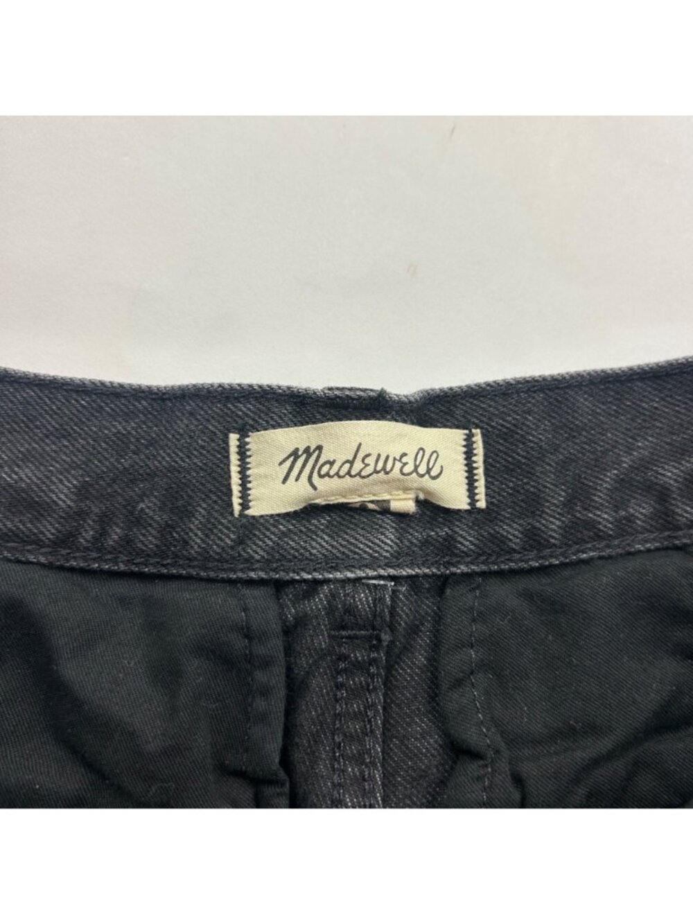 Madewell Washed Black Denim Harlow Wide Leg Trouser Jeans 27 - Picture 4 of 8